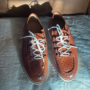 Rosa Mosa tre stampa lace up loafers  unisex U38